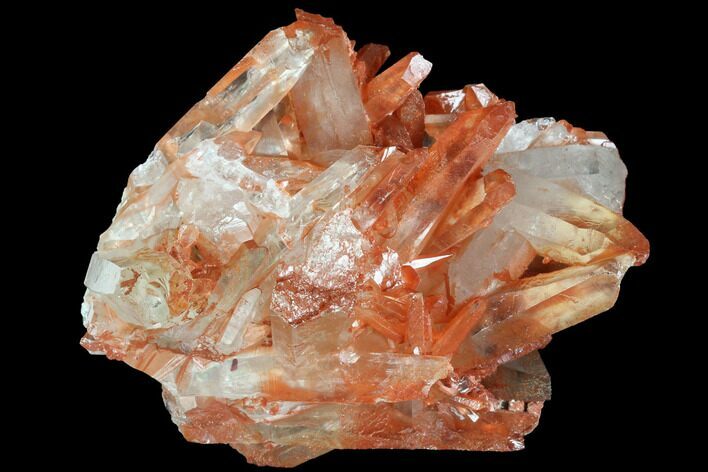 Natural, Red Quartz Crystal Cluster - Morocco #88924
